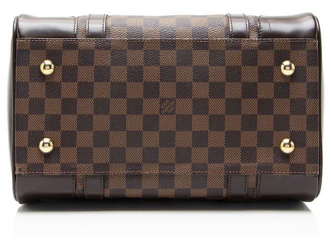 Borsa Satchel Louis Vuitton Damier Ebene Berkeley Marrone - vista 4