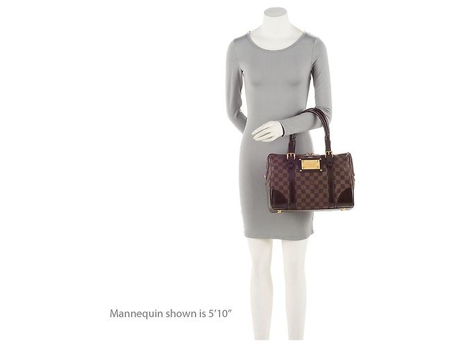 Borsa Satchel Louis Vuitton Damier Ebene Berkeley Marrone - vista 5