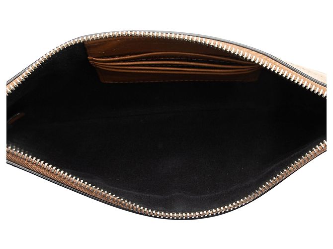 Clutch Burberry House Check Peyton Marrone Beige - vista 7