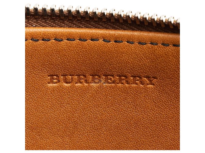 Clutch Burberry House Check Peyton Marrone Beige - vista 8