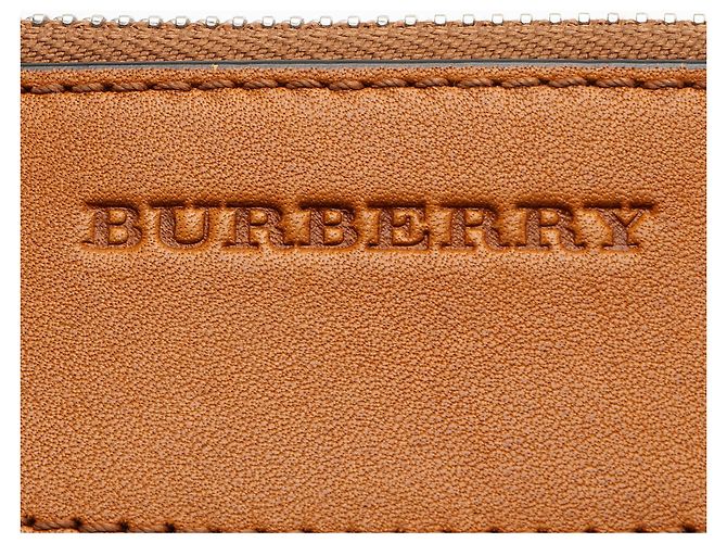 Clutch Burberry House Check Peyton Marrone Beige - vista 9