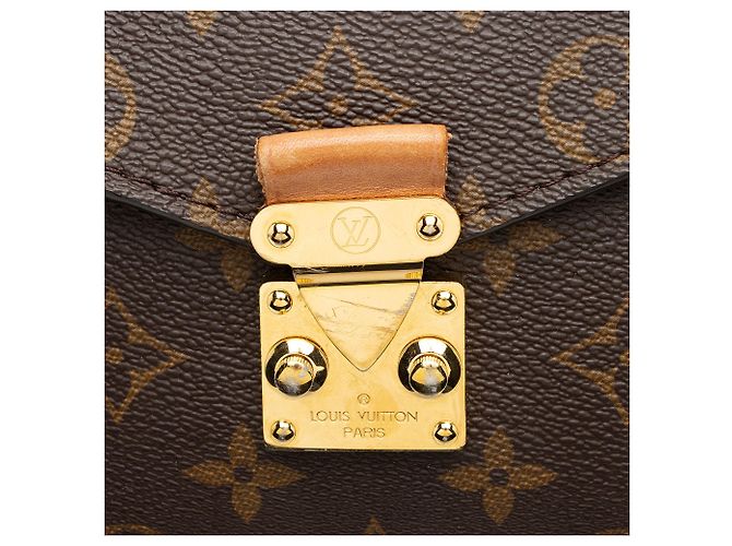Louis Vuitton Monogram Canvas Pochette Metis Schultertasche Braun - Ansicht 9