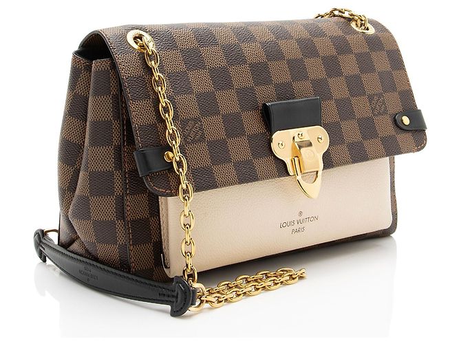 Bolso de hombro Louis Vuitton Damier Ebene Vavin PM Castaño Beige - vista 2