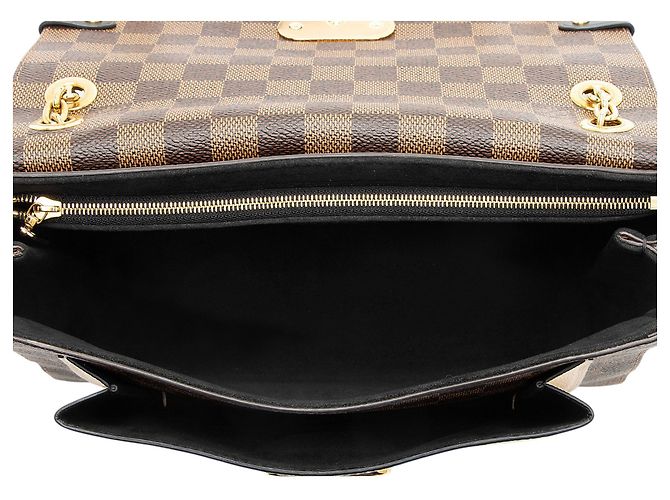 Bolso de hombro Louis Vuitton Damier Ebene Vavin PM Castaño Beige - vista 6