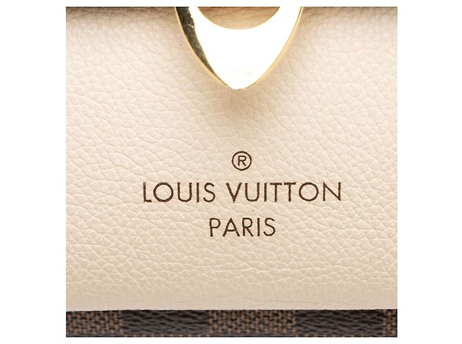 Bolso de hombro Louis Vuitton Damier Ebene Vavin PM Castaño Beige - vista 8