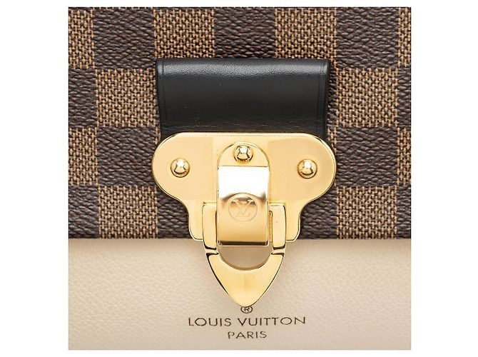 Bolso de hombro Louis Vuitton Damier Ebene Vavin PM Castaño Beige - vista 9