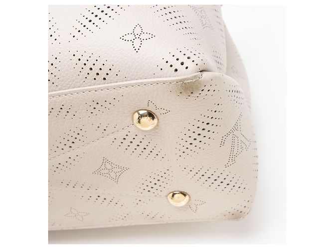 Louis Vuitton Mahina Bloom Leather Bella Tote Braun Beige - Ansicht 10