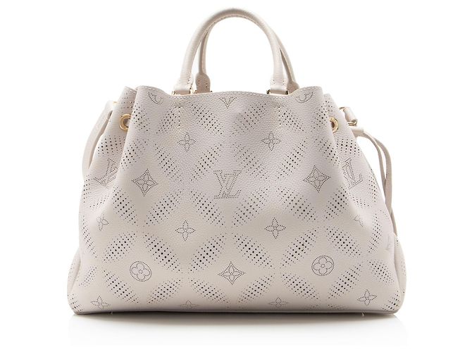 Louis Vuitton Mahina Bloom Leather Bella Tote Braun Beige - Ansicht 3