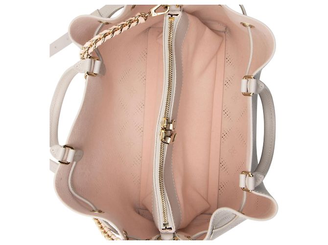 Louis Vuitton Mahina Bloom Leather Bella Tote Braun Beige - Ansicht 6