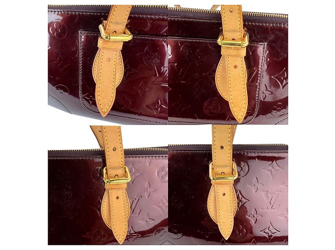 Sac à épaule Louis Vuitton Rosewood Ave Amarante Vernis en cuir verni Violet - vue 3