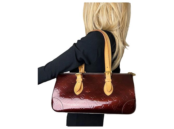 Sac à épaule Louis Vuitton Rosewood Ave Amarante Vernis en cuir verni Violet - vue 6