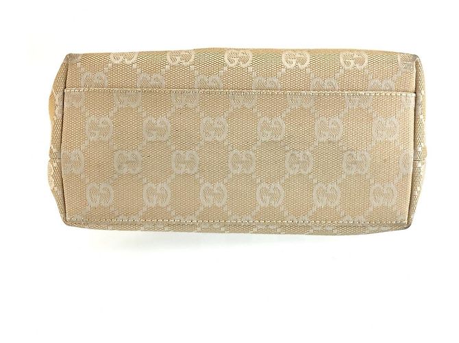 Sac cabas Gucci GG Canvas Marron Beige - vue 10