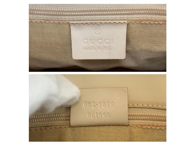 Sac cabas Gucci GG Canvas Marron Beige - vue 3
