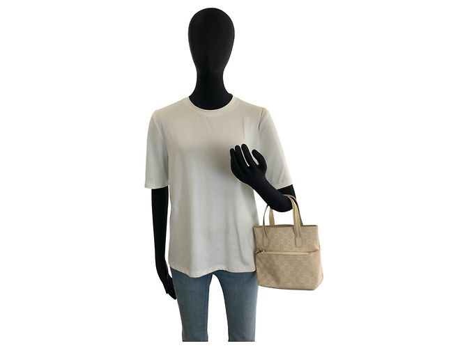 Sac cabas Gucci GG Canvas Marron Beige - vue 7
