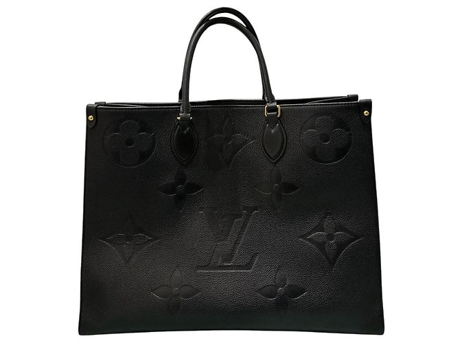Borsa Tote Louis Vuitton OnTheGo Monogram Empreinte Nero - vista 2