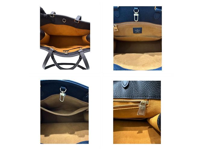 Borsa Tote Louis Vuitton OnTheGo Monogram Empreinte Nero - vista 7