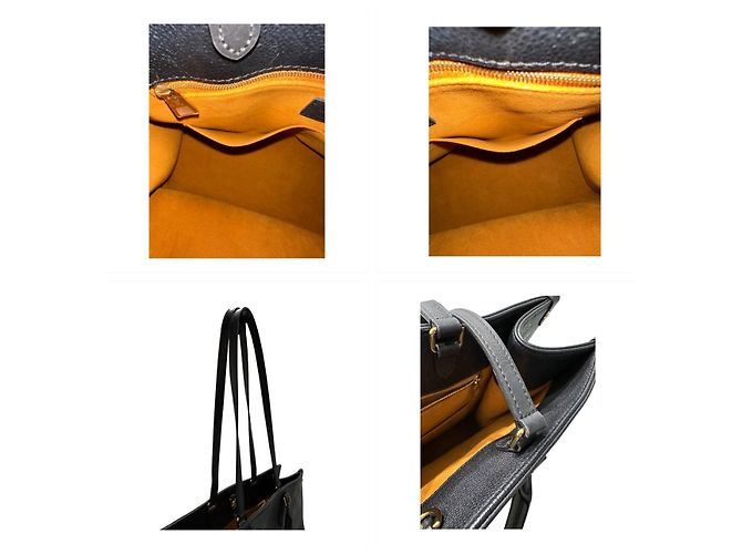 Borsa Tote Louis Vuitton OnTheGo Monogram Empreinte Nero - vista 8