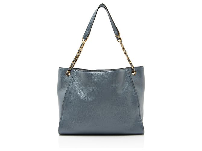 Tory Burch Bolso Tote Britten Small Slouchy de piel Azul - vista 3