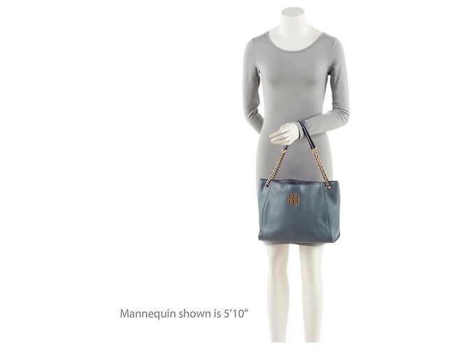 Tory Burch Bolso Tote Britten Small Slouchy de piel Azul - vista 5