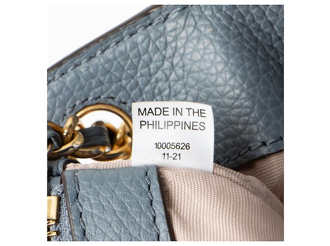 Tory Burch Bolso Tote Britten Small Slouchy de piel Azul - vista 8