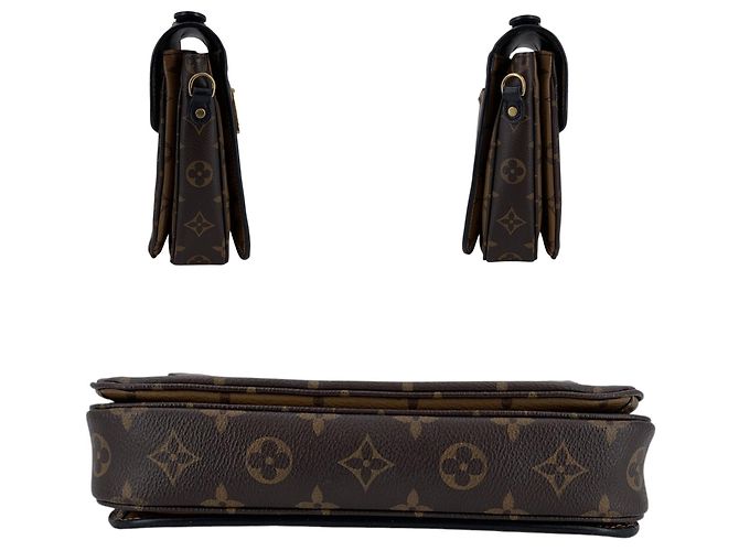 Louis Vuitton Metis Schultertasche aus Canvas Braun - Ansicht 4