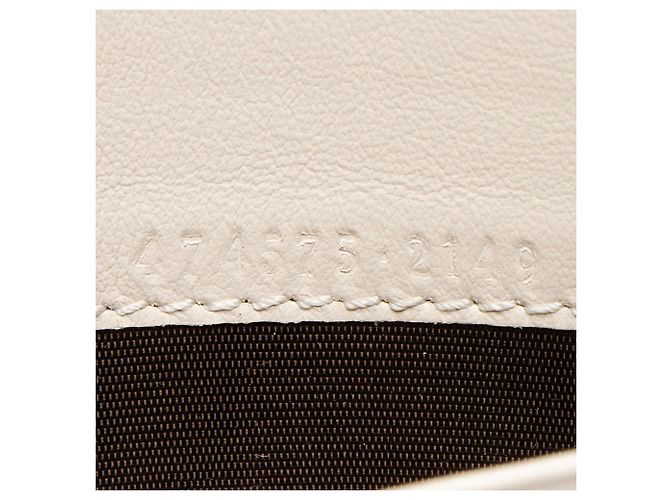Gucci Portefeuille porté épaule GG Marmont en cuir matelassé Blanc - vue 6