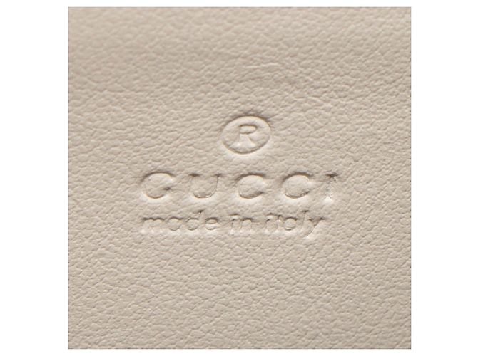 Gucci Portefeuille porté épaule GG Marmont en cuir matelassé Blanc - vue 8