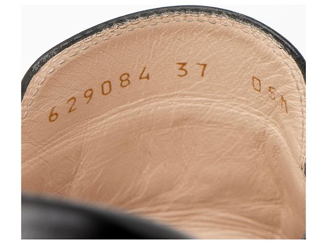 Mules Princetown in pelle Gucci - Size 7 / 37 Nero - vista 4