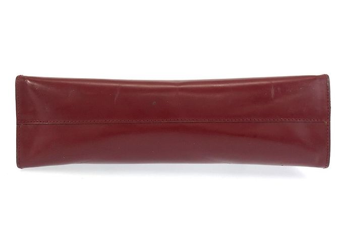 Tote Sac cabas Prada en cuir verni Rouge - vue 10