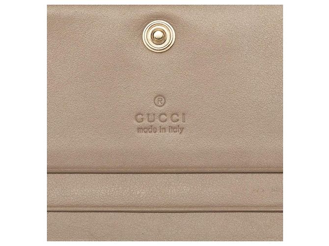 Portafoglio compatto bifold Gucci GG Marmont 466492 Marrone Beige - vista 6