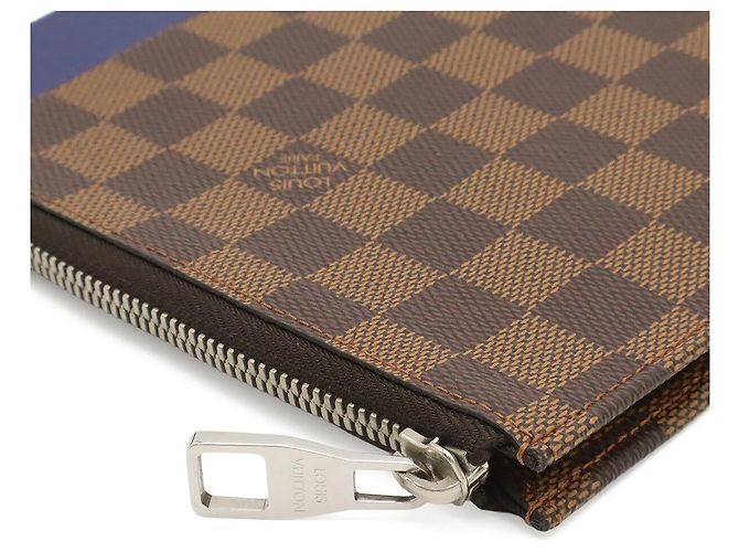 Louis Vuitton Damier Pochette Jour GM Chapman Brothers Lion Marrone - vista 4
