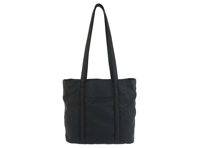 Prada Tessuto Tote Bag mit besticktem Logo Schwarz - Ansicht 2