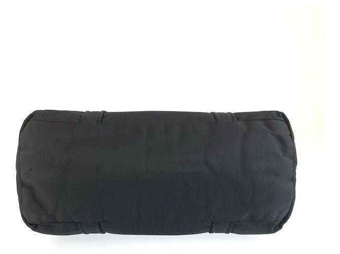 Prada Tessuto Tote Bag mit besticktem Logo Schwarz - Ansicht 9