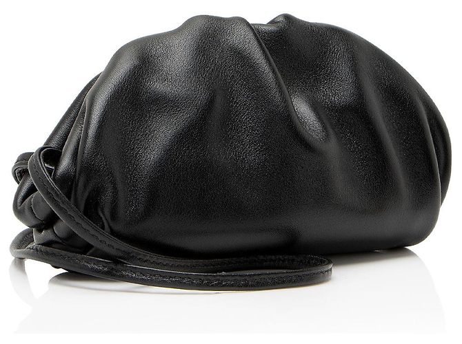Bottega Veneta Clutch Extra Mini The Pouch in pelle di vitello Nero - vista 2