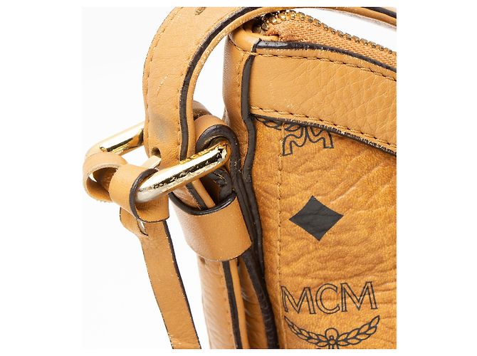 Sac Hobo MCM Visetos Marron Cuir - vue 10
