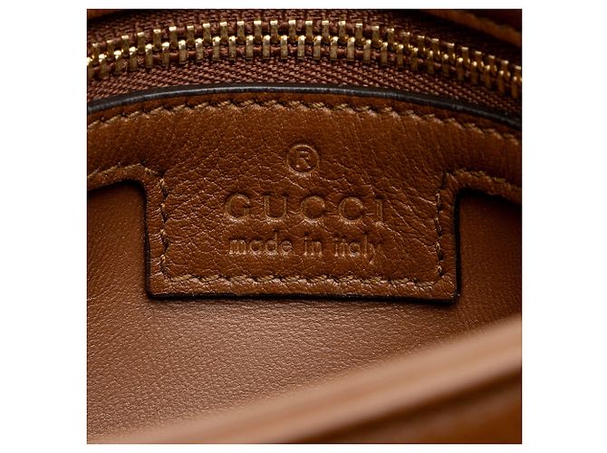 Borsa a tracolla media Blondie in pelle Gucci Marrone - vista 8