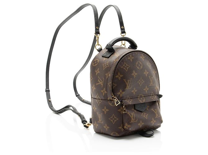 Mochila Mini Palm Springs em Canvas Monogram Louis Vuitton Preto - vista 2