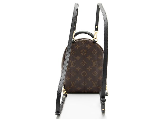 Mochila Mini Palm Springs em Canvas Monogram Louis Vuitton Preto - vista 3