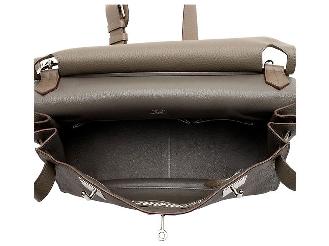 Hermès Hermes Taurillon Clemence Jypsiere 34 Messenger Gris - vista 7