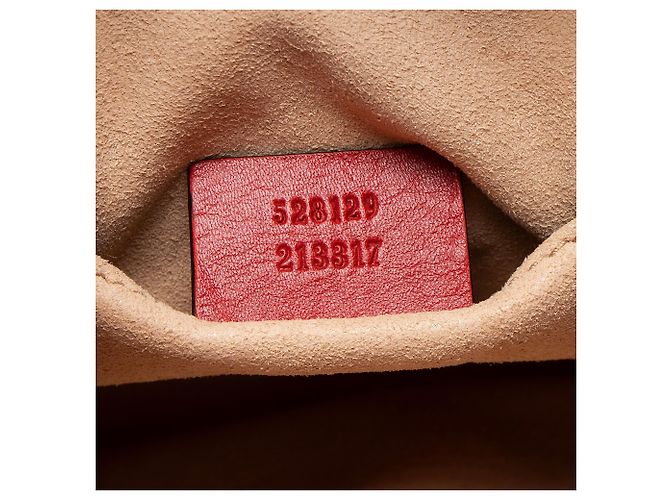 Gucci GG Marmont Mini-Rucksack aus gestepptem Leder Rot - Ansicht 5
