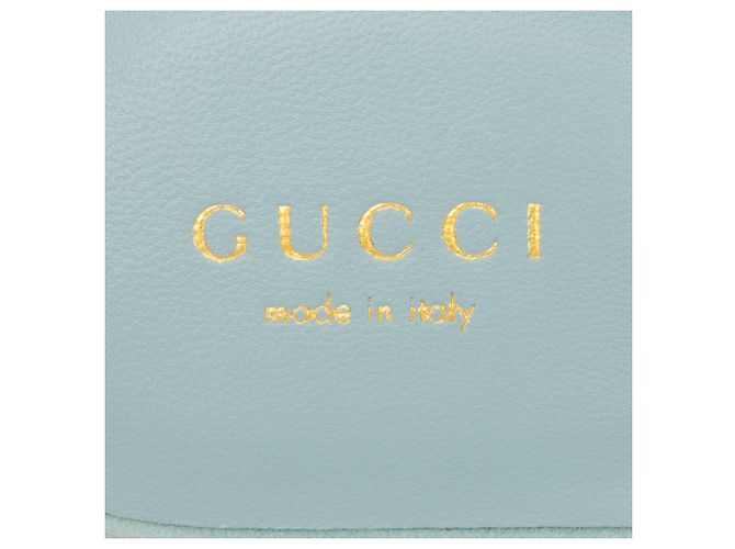 Sandali slide Gucci in camoscio con G intrecciata traforata - Size 7 / 37 Blu - vista 7