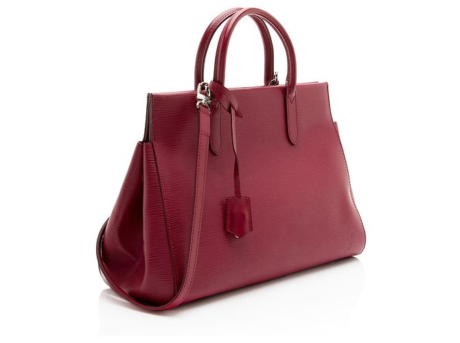 Sac Louis Vuitton Marly MM en cuir Epi Rose - vue 2