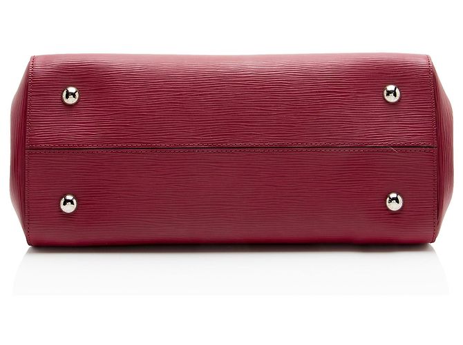 Sac Louis Vuitton Marly MM en cuir Epi Rose - vue 4