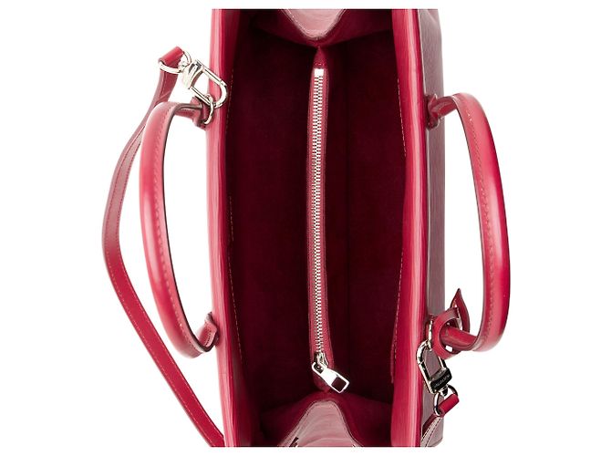Sac Louis Vuitton Marly MM en cuir Epi Rose - vue 7