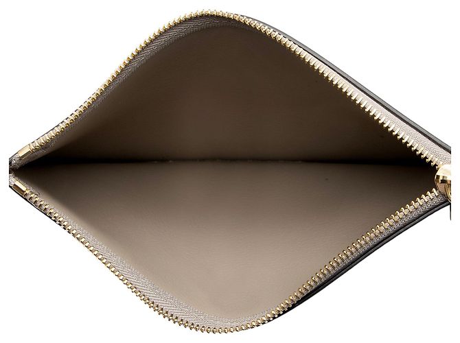 Chloé Borsa Tote media Aby Lock in pelle di vitello grana Chloe Grigio - vista 8