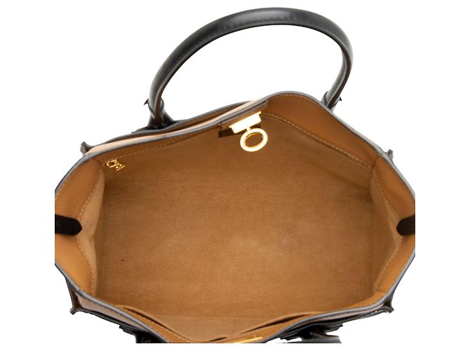 mala Louis Vuitton On My Side MM em couro de bezerro e canvas Monogram Preto - vista 6