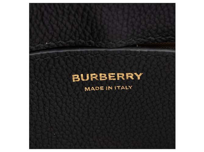 Burberry Note Bag aus Kalbsleder Vintage Check Braun Beige - Ansicht 8