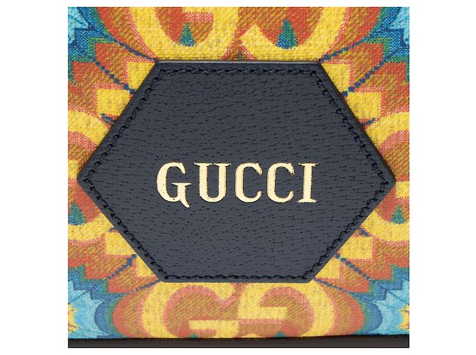 Borsa a tracolla Gucci GG Kaleidoscope Canvas 100th Anniversary Blu - vista 8