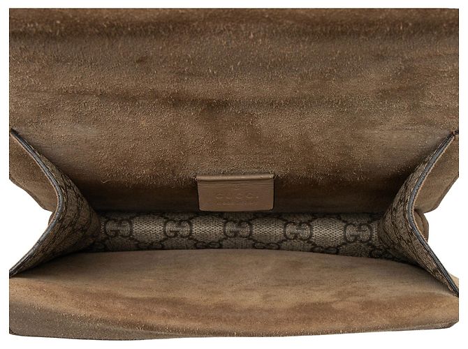 Borsa a tracolla piccola Gucci GG Supreme Dionysus Marrone Beige - vista 7
