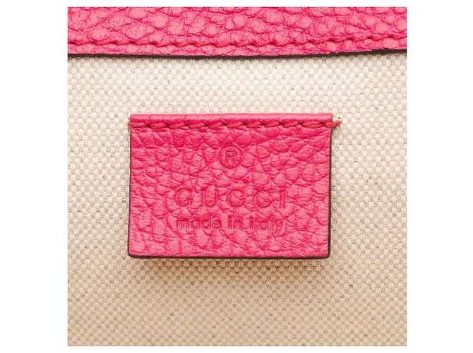 Bolsa de Ombro Dionysus Medium em Couro e Cristais Gucci Rosa - vista 8